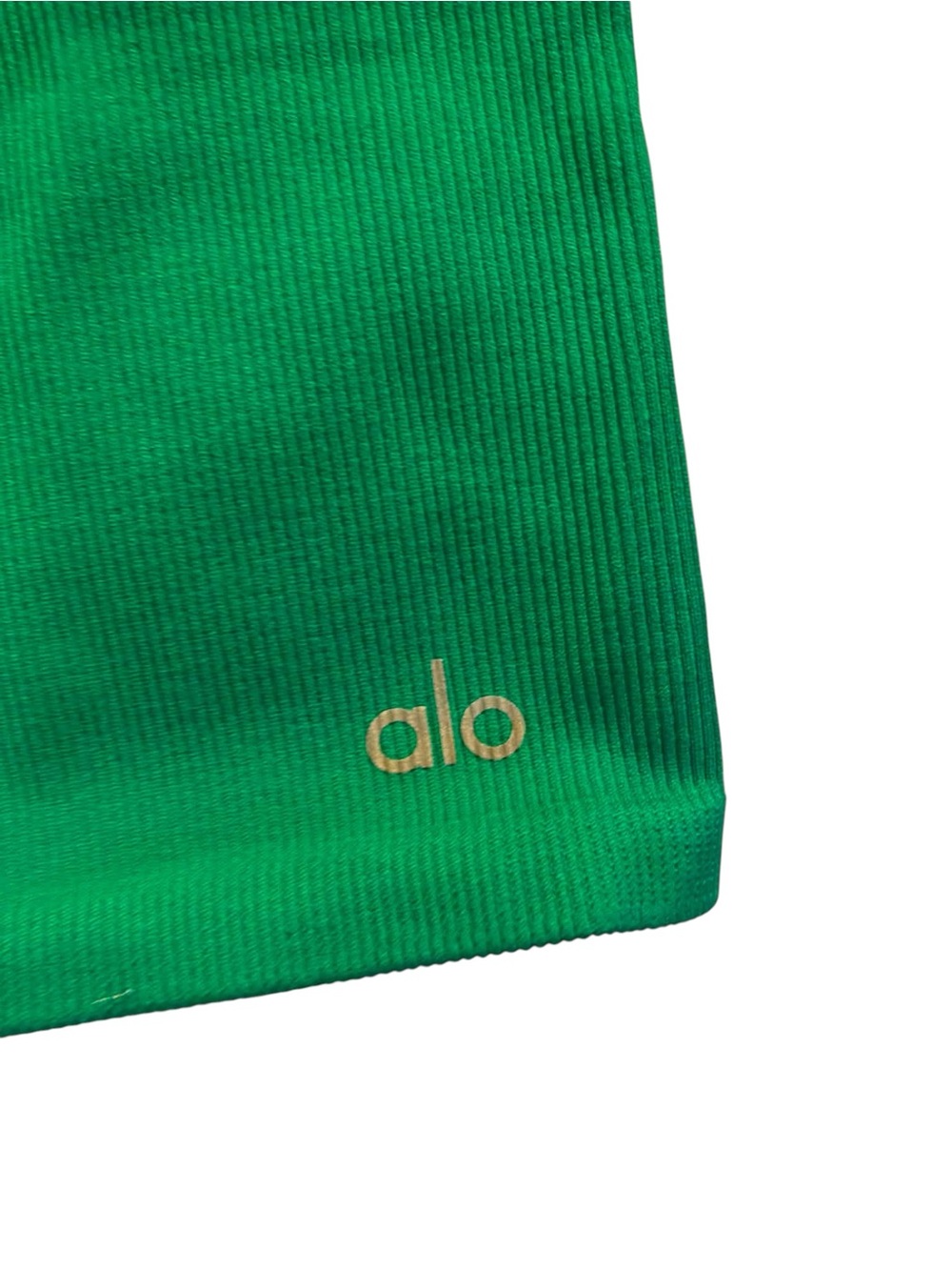 NWOT Alo Yoga Ribbed Tank/Short Set EMERALD GREEN Size Medium - Picture 5 of 7